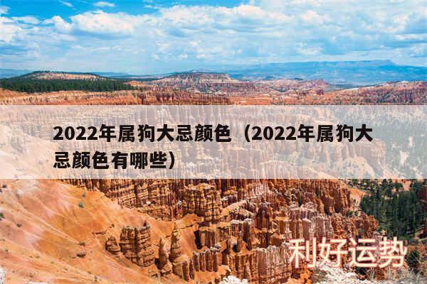 2024年属狗大忌颜色以及2024年属狗大忌颜色有哪些