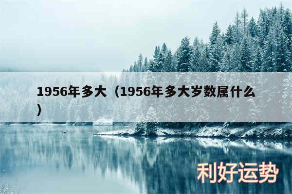 1956年多大以及1956年多大岁数属什么