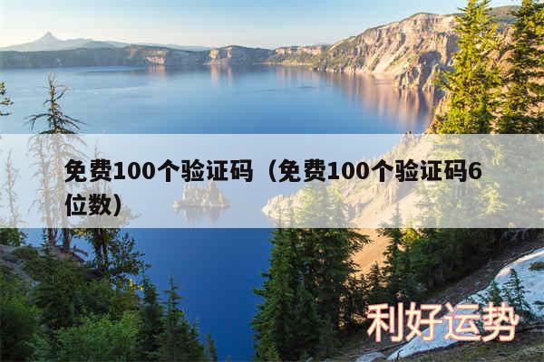 免费100个验证码以及免费100个验证码6位数