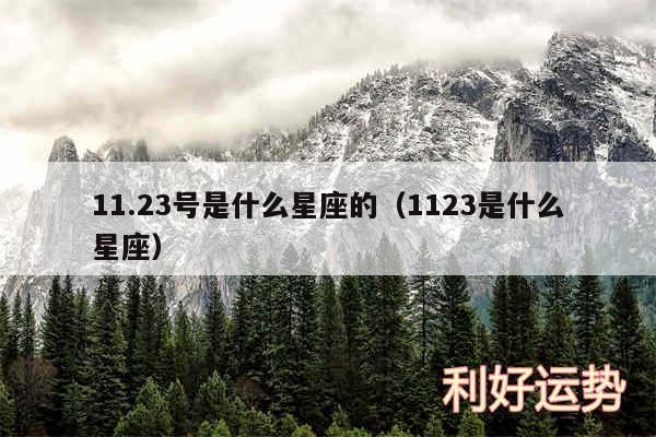 11.23号是什么星座的以及1123是什么星座