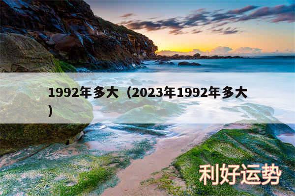 1992年多大以及2024年1992年多大