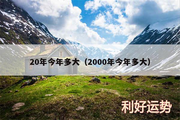 20年今年多大以及2000年今年多大