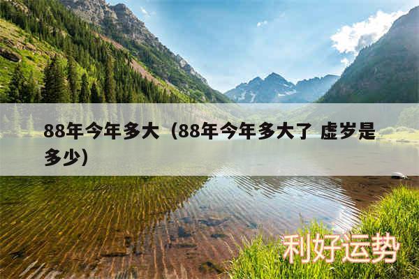 88年今年多大以及88年今年多大了 虚岁是多少