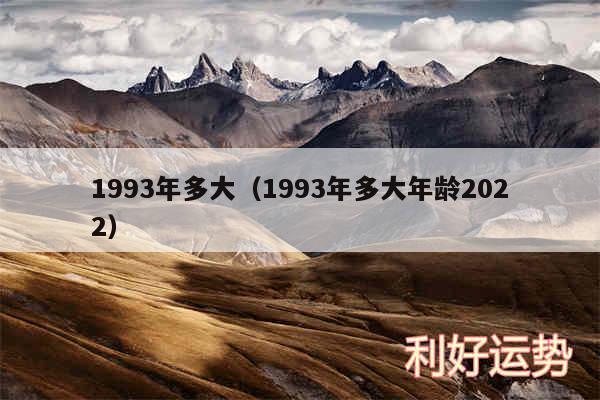 1993年多大以及1993年多大年龄2024