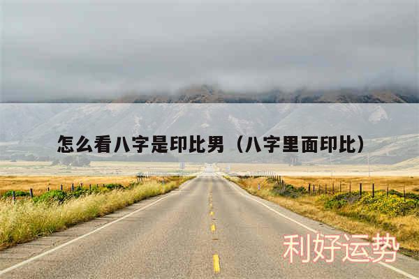 怎么看八字是印比男以及八字里面印比