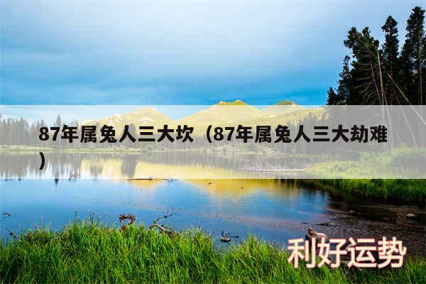 87年属兔人三大坎以及87年属兔人三大劫难