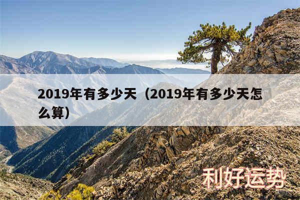 2019年有多少天以及2019年有多少天怎么算