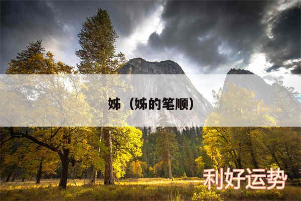 姊以及姊的笔顺