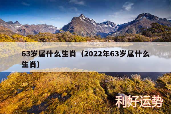 63岁属什么生肖以及2024年63岁属什么生肖