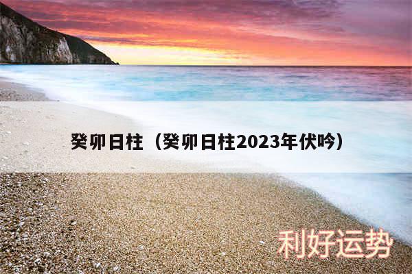 癸卯日柱以及癸卯日柱2024年伏吟