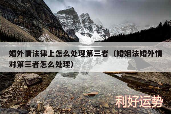 婚外情法律上怎么处理第三者以及婚姻法婚外情对第三者怎么处理