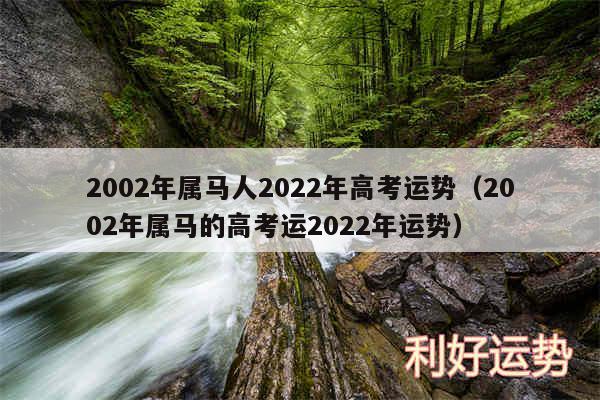 2002年属马人2024年高考运势以及2002年属马的高考运2024年运势