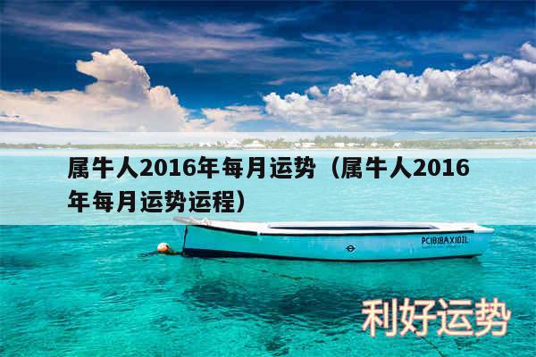 属牛人2016年每月运势以及属牛人2016年每月运势运程