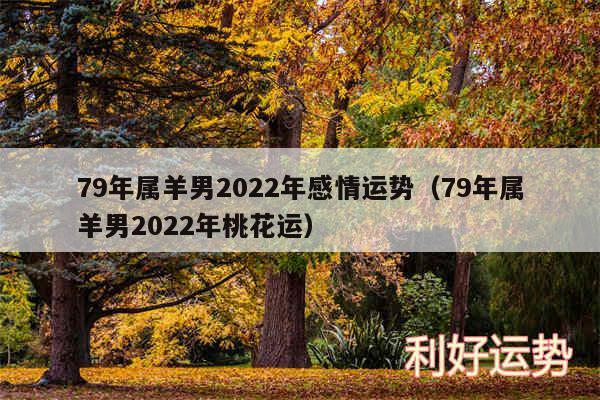 79年属羊男2024年感情运势以及79年属羊男2024年桃花运