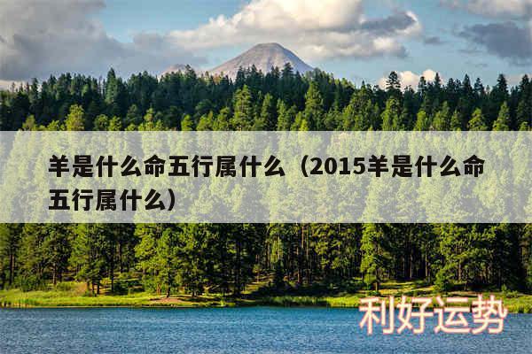 羊是什么命五行属什么以及2015羊是什么命五行属什么