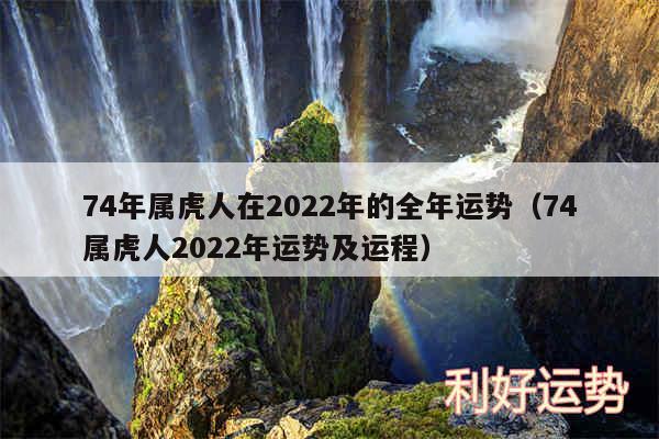 74年属虎人在2024年的全年运势以及74属虎人2024年运势及运程