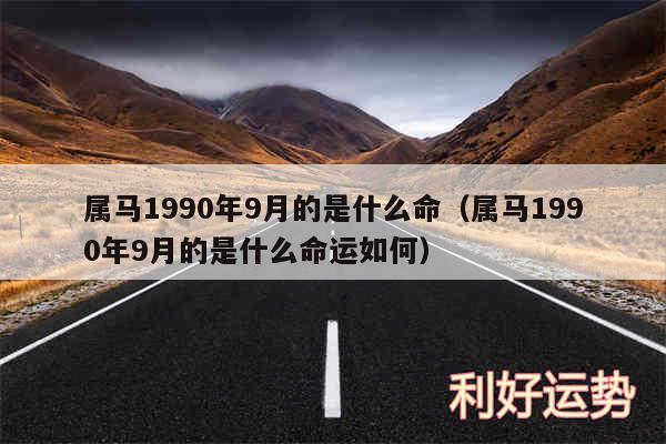 属马1990年9月的是什么命以及属马1990年9月的是什么命运如何