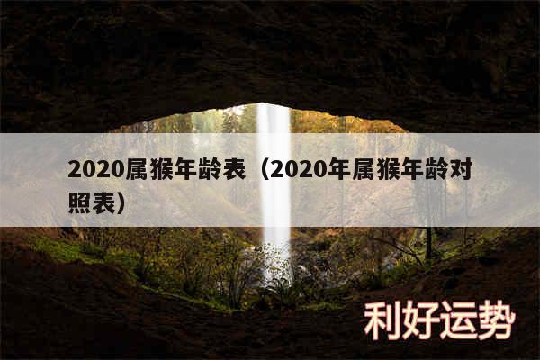 2020属猴年龄表以及2020年属猴年龄对照表