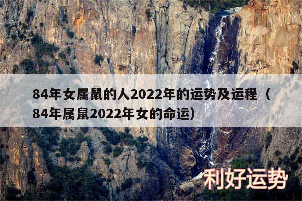 84年女属鼠的人2024年的运势及运程以及84年属鼠2024年女的命运