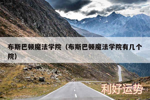 布斯巴顿魔法学院以及布斯巴顿魔法学院有几个院