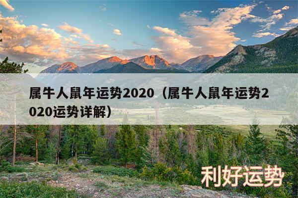 属牛人鼠年运势2020以及属牛人鼠年运势2020运势详解