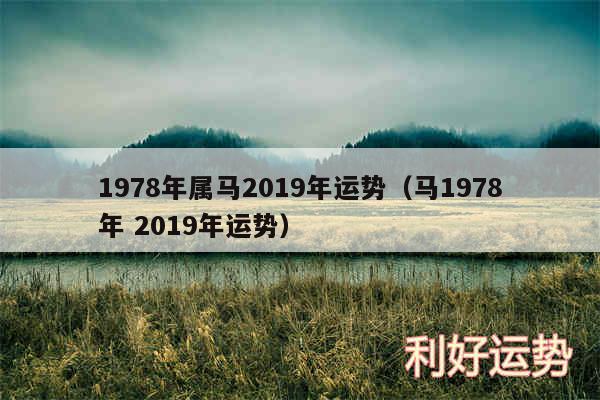 1978年属马2019年运势以及马1978年 2019年运势