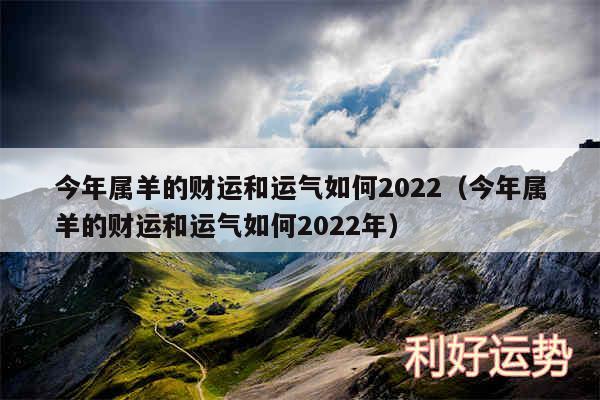 今年属羊的财运和运气如何2024以及今年属羊的财运和运气如何2024年