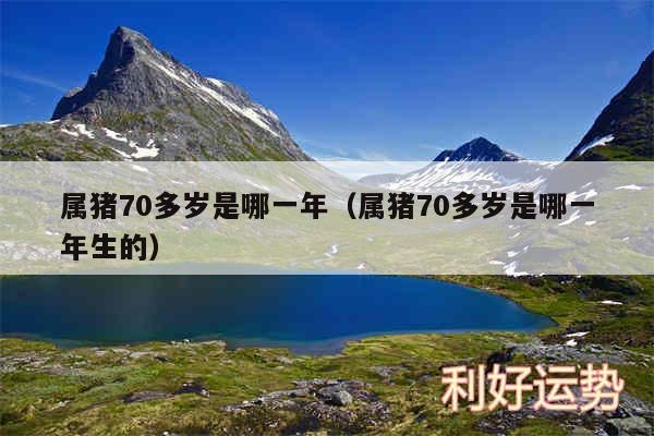 属猪70多岁是哪一年以及属猪70多岁是哪一年生的