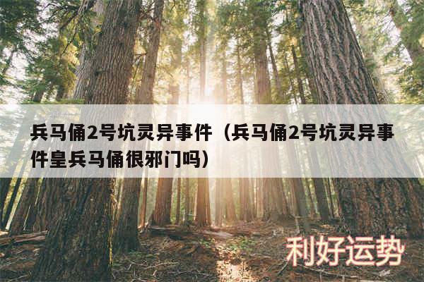 兵马俑2号坑灵异事件以及兵马俑2号坑灵异事件皇兵马俑很邪门吗