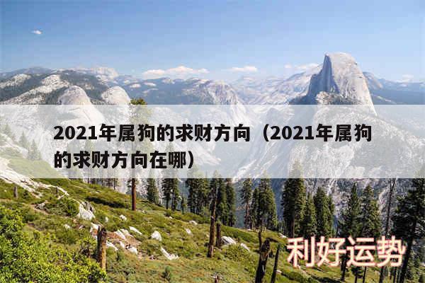 2024年属狗的求财方向以及2024年属狗的求财方向在哪