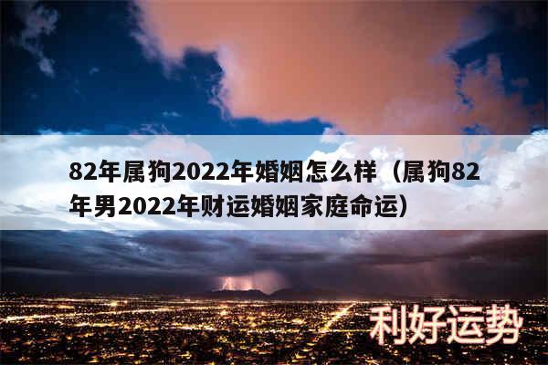 82年属狗2024年婚姻怎么样以及属狗82年男2024年财运婚姻家庭命运