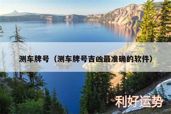 测车牌号以及测车牌号吉凶最准确的软件