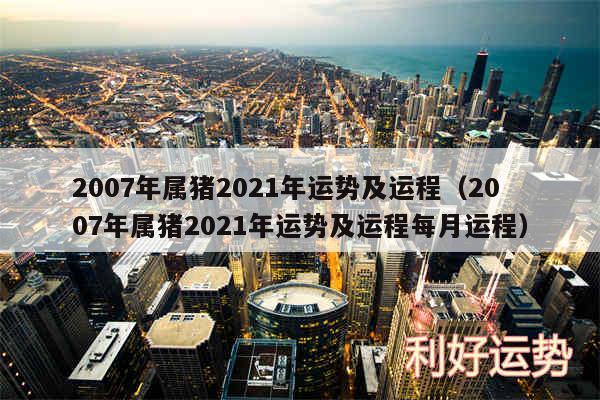 2007年属猪2024年运势及运程以及2007年属猪2024年运势及运程每月运程