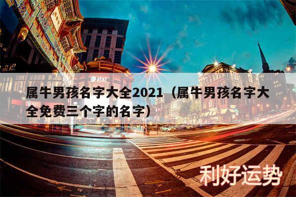 属牛男孩名字大全2024以及属牛男孩名字大全免费三个字的名字