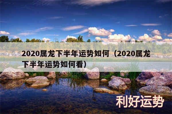 2020属龙下半年运势如何以及2020属龙下半年运势如何看