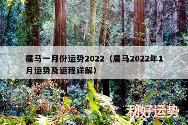 属马一月份运势2024以及属马2024年1月运势及运程详解