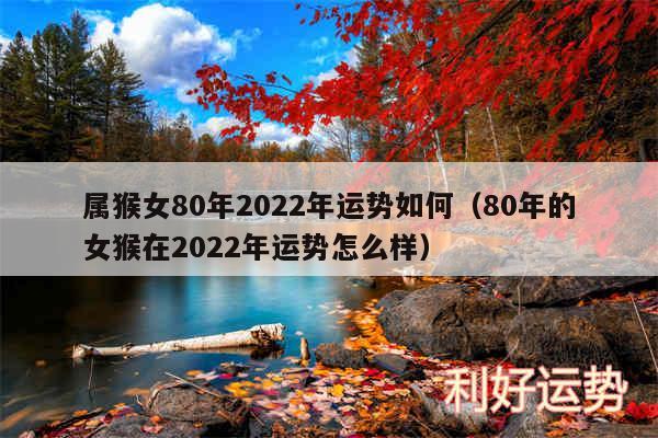 属猴女80年2024年运势如何以及80年的女猴在2024年运势怎么样