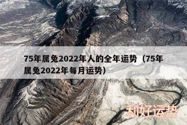 75年属兔2024年人的全年运势以及75年属兔2024年每月运势