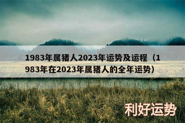 1983年属猪人2024年运势及运程以及1983年在2024年属猪人的全年运势