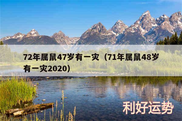 72年属鼠47岁有一灾以及71年属鼠48岁有一灾2020