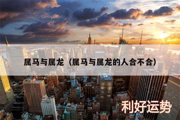 属马与属龙以及属马与属龙的人合不合