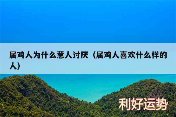 属鸡人为什么惹人讨厌以及属鸡人喜欢什么样的人