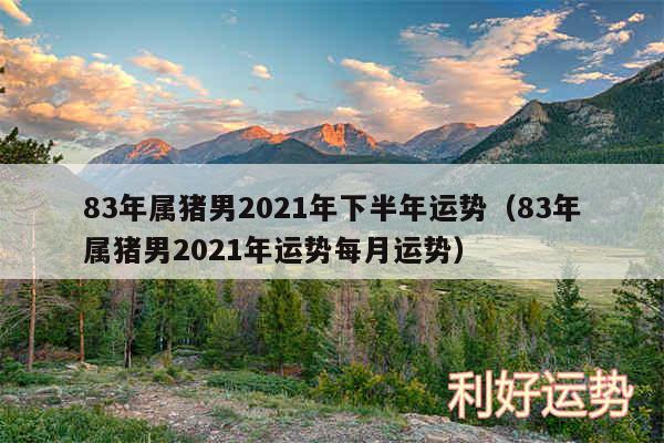 83年属猪男2024年下半年运势以及83年属猪男2024年运势每月运势