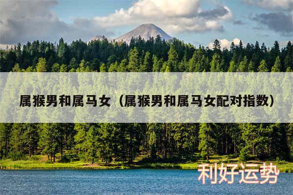 属猴男和属马女以及属猴男和属马女配对指数
