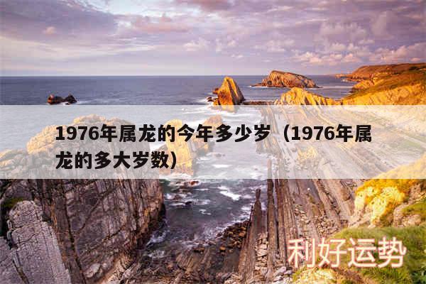 1976年属龙的今年多少岁以及1976年属龙的多大岁数