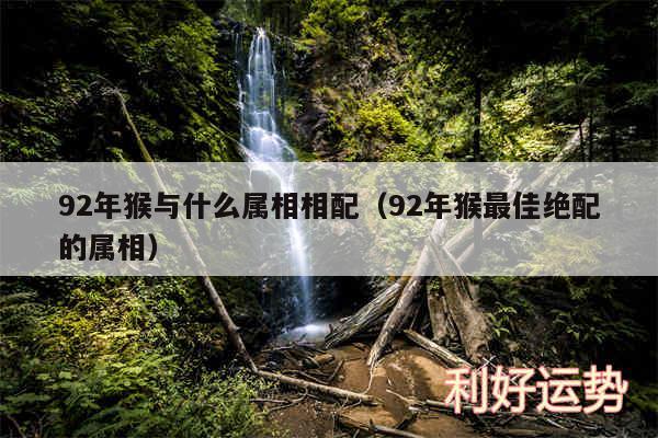 92年猴与什么属相相配以及92年猴最佳绝配的属相