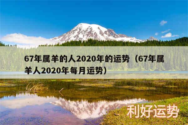 67年属羊的人2020年的运势以及67年属羊人2020年每月运势