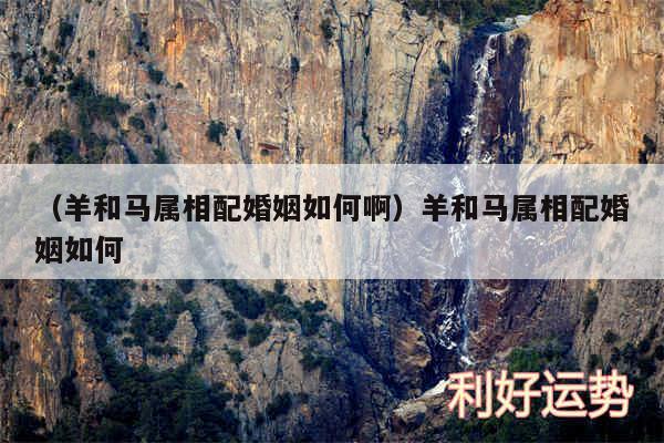 以及羊和马属相配婚姻如何啊羊和马属相配婚姻如何