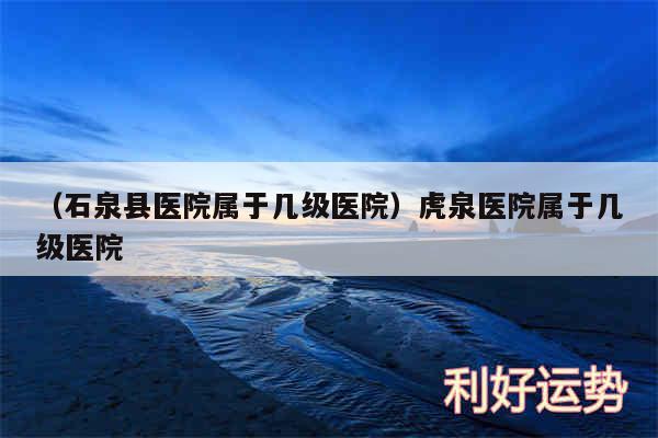 以及石泉县医院属于几级医院虎泉医院属于几级医院