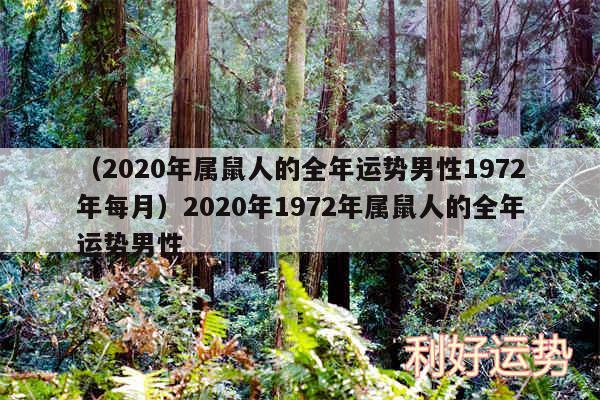 以及2020年属鼠人的全年运势男性1972年每月2020年1972年属鼠人的全年运势男性